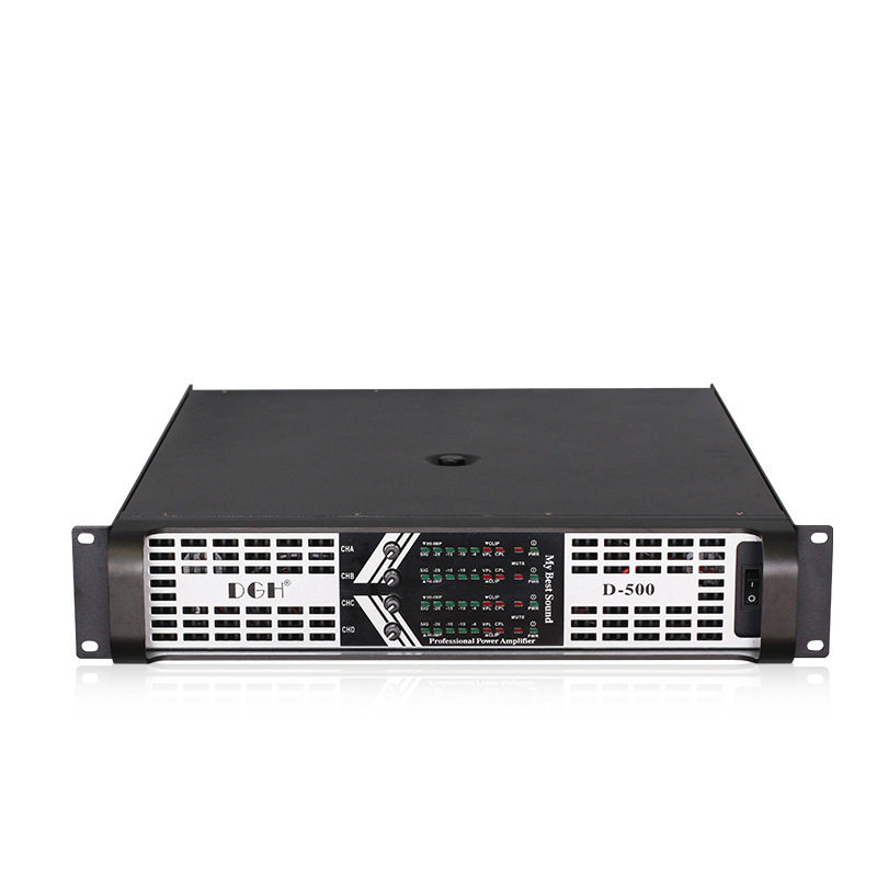 Four-channel amplifier hifi high-power KTV professional stage wedding performance pure rear power amplifier D-500