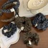 Retro Plaid Bow Hair Tie, High-End 2025 New Ball Hair Accessories, Preppy Style Patterned Headband