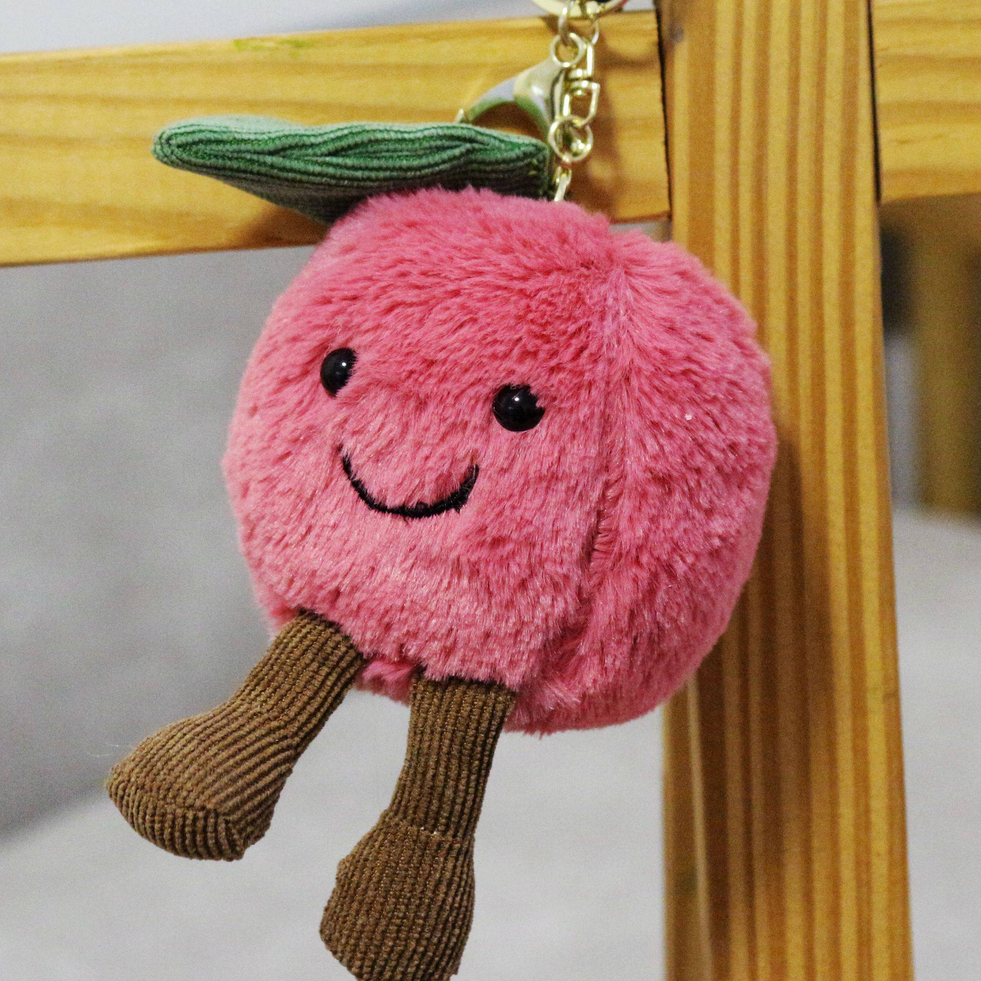 Wholesale Plush Toys Fruit Pendants Doll Decorations Cartoon Avocado Pineapple Apple Watermelon Mushroom Doll