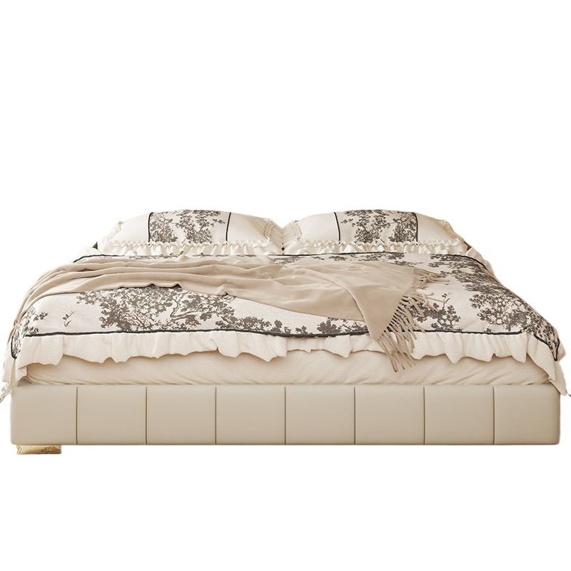 Modern Simple Internet Celebrity Leather Bed Light Luxury Master Bedroom Cream Style Drawer Multi-Functional Storage Bed Double Bed Wedding Bed