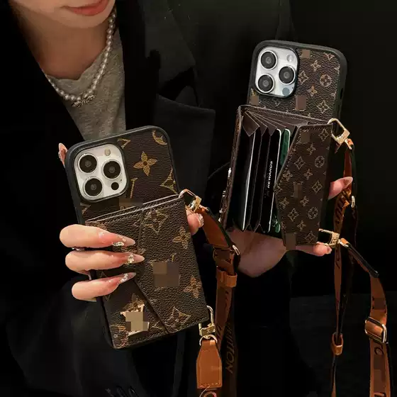 Compatible with iPhone 17 16 12 13 Pro Max Phone Case 14 15 Pro Trendy Card Case Crossbody Holster