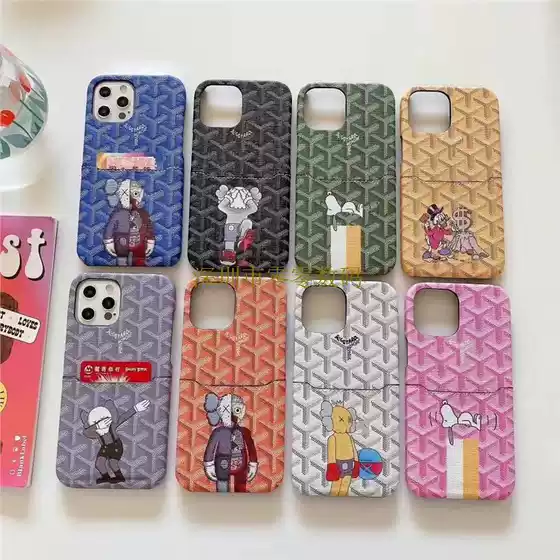 New Trendy Brand Dog Tooth Suitable for Apple 17Promax Card Phone Case Sesame Street Apple 15 Pro Protective Cover