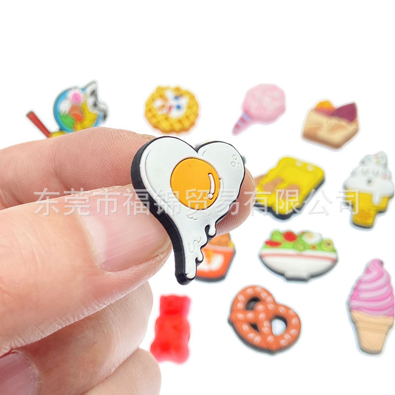 Crocs Shoe Charms, Crocs Shoe Decorations, Cartoon Shoe Charms, Shoe Accessories, Food Series Versatile Shoe Charms