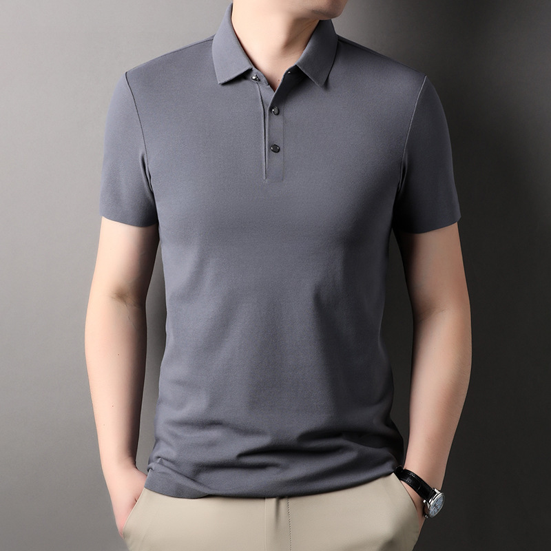 (Mới) Mã B8011 Giá 780K: Áo Thun Nam Torean Ngắn Tay Hàng Mùa Hè Trung Niên Kín Cổ Thời Trang Nam Chất Liệu Lụa Tơ Tằm G02 Sản Phẩm Mới, (Miễn Phí Vận Chuyển Toàn Quốc).