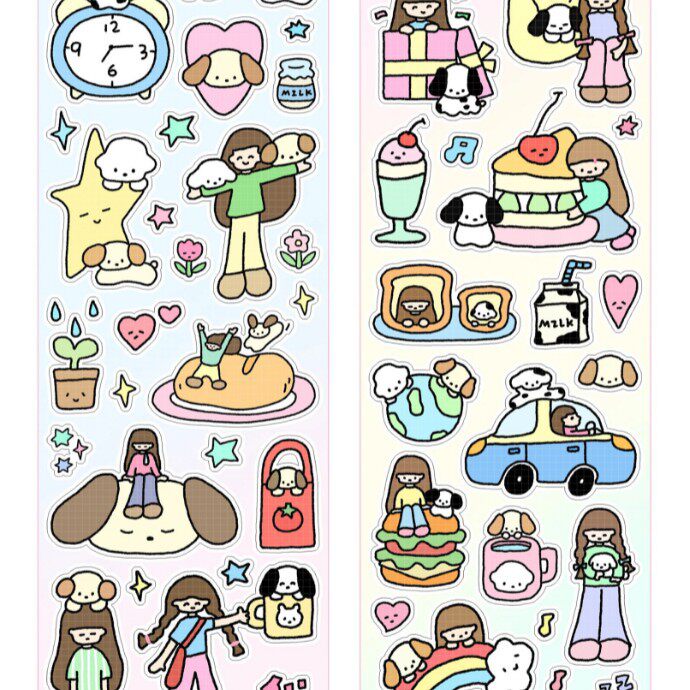 私と子犬 5m - 鹿がロール全体を 3 つ拾う