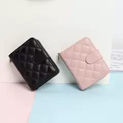 Cross-Border Popular Embroidered Short Wallet, Lightweight Student Wallet, Clutch Bag, Zipper Women's Wallet Wholesale