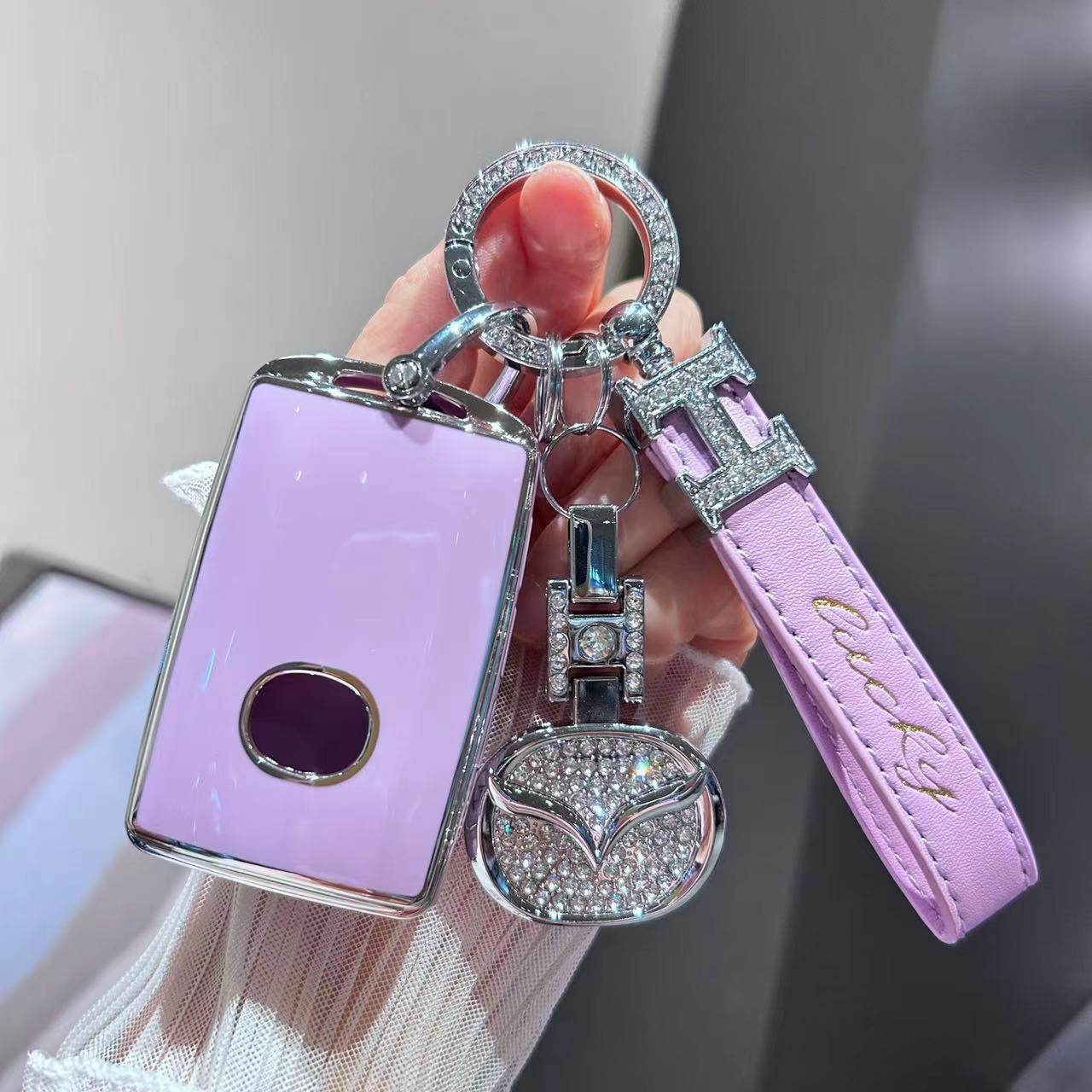 Suitable for Mazda 3 onksela key case next generation CX5 high-end CX30 car CX4 shell buckle bag for men and women