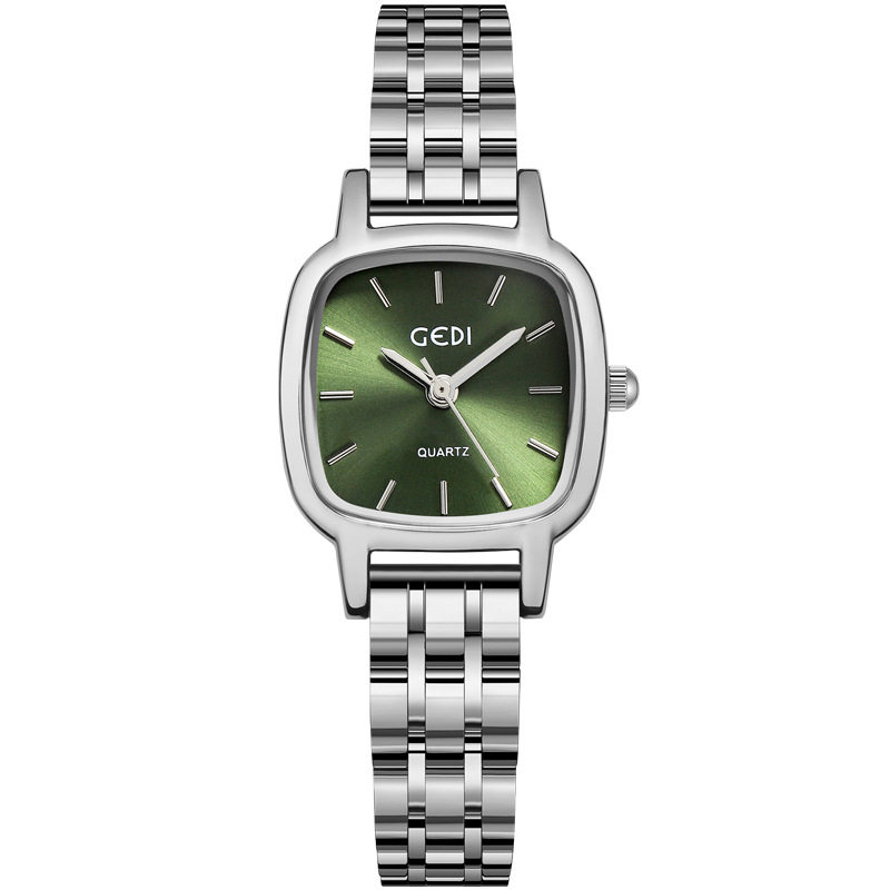 Gedi watch women's student small Dial Square Fashion Women's niche light luxury high-grade temperament genuine goods waterproof