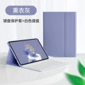 Lavender gray + white keyboard