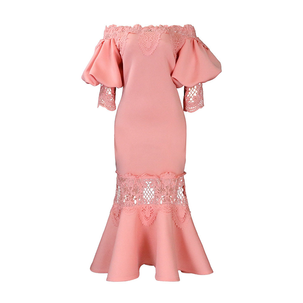 Off Shoulder Lace Mermaid Dress Elegant Design Summer Style Perfect for Parties Wholesale Available