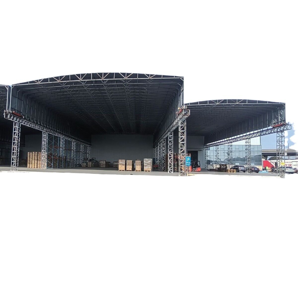 厂家电动推拉雨棚 大型户外伸缩式遮阳活动蓬 电动仓库夜市推拉棚