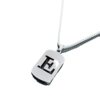 English 26 Letter Necklace Titanium Steel Necklace Male and Female Student Couple Clothing Accessories Niche Design Simple All-match Trendy