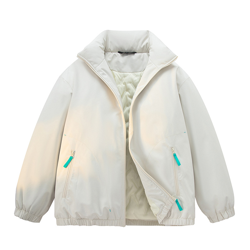 Áo Khoác Nữ Chất Liệu Vải Bông Áo Khoác Bông Dày Ấm Đồ Đôi Hàng Mùa Xuân Thu Đông