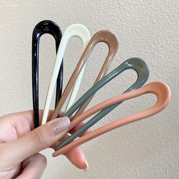 U-Shaped Hairpin Retro Daily Modern Hairpin Short Style Bun Hair Styling Tool Trendy Hair Accessory Hair Insert