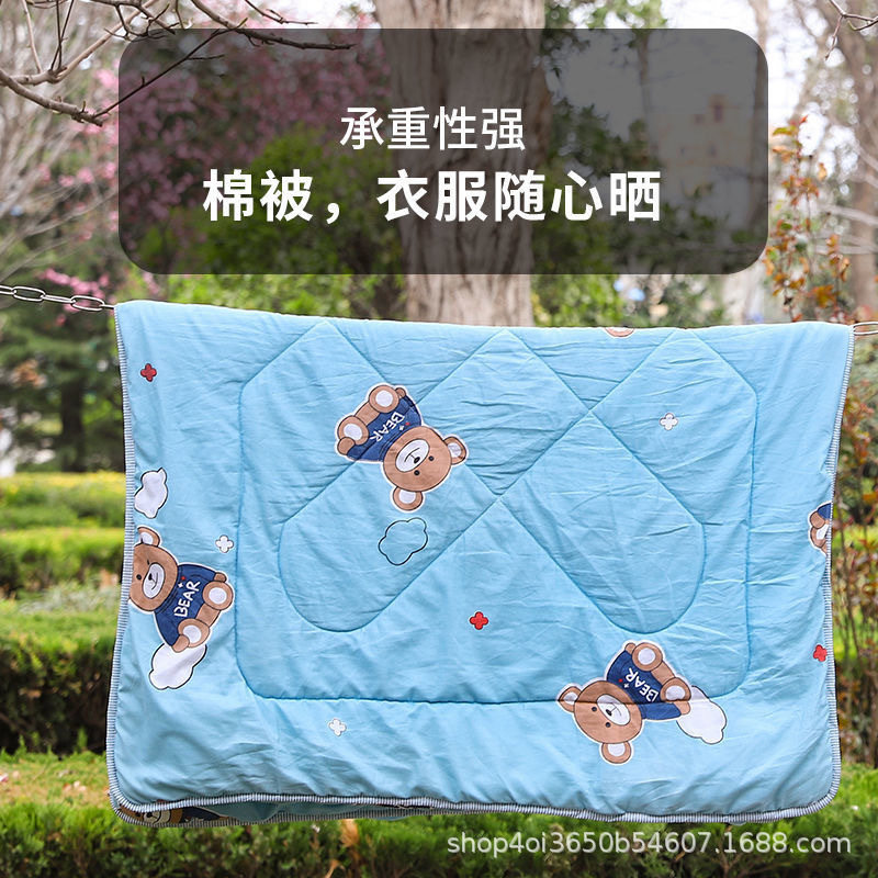 Stainless Steel Clothesline Windproof Rustproof Thickened Drying Rope Clothes Drying Rack Steel Wire Rope Iron Chain