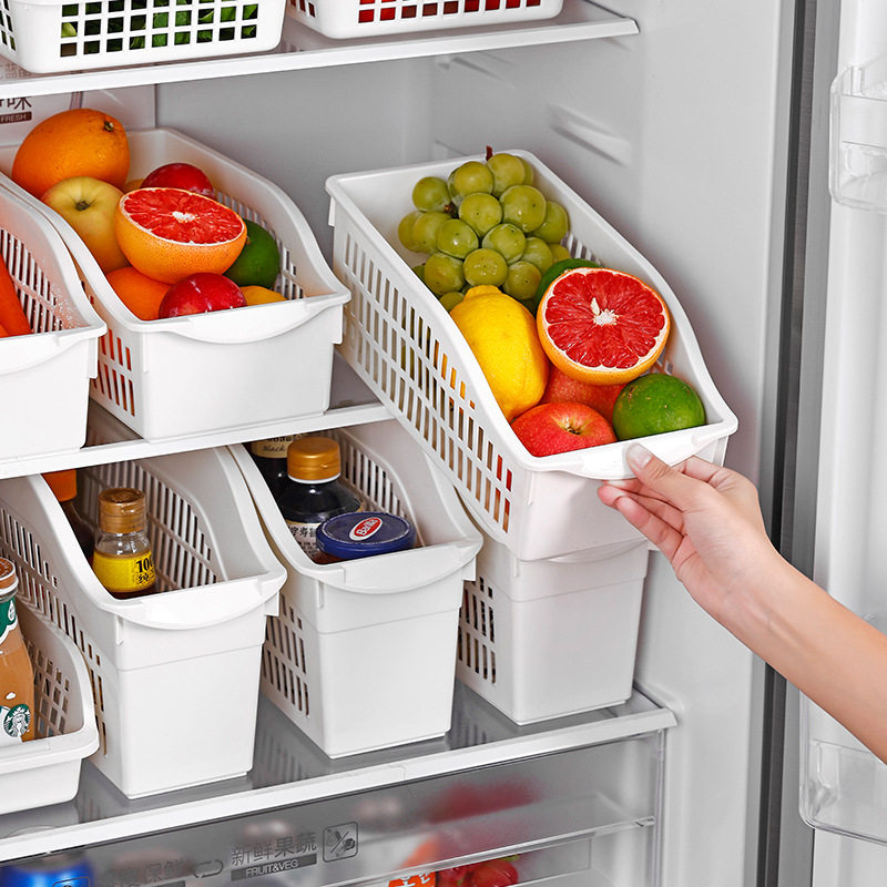 Multi-specification vegetable refrigerator storage basket kitchen household drain basket desktop sundries snack storage box manufacturers wholesale