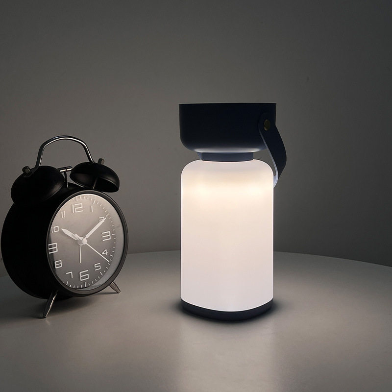 Cross-border hot selling portable outdoor camping creative bedroom simple portable light rechargeable night light dormitory lighting