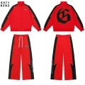 Red and black suit