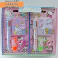 Hello Kitty 6-Color Pen Notebook Set