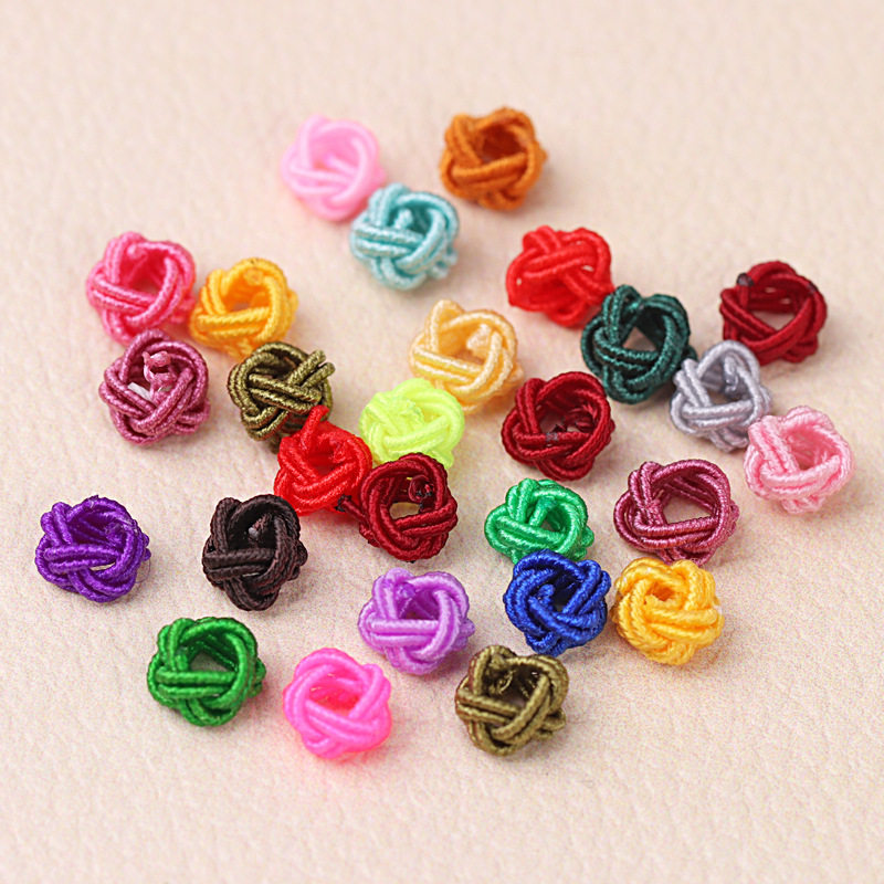 手编菠萝球菠萝扣菠萝结 纽扣结手链项链绳收尾扣diy饰品配件批发