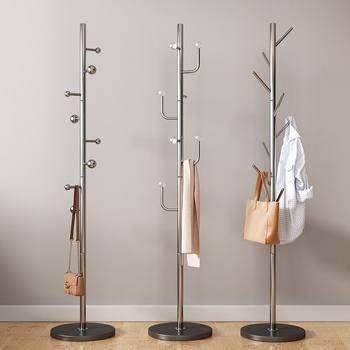 Clothes Rack Coat Rack Internet Celebrity Light Luxury Nordic Home Simple Bedroom Stainless Steel Living Room Vertical Clothes Rack Floor-Standing