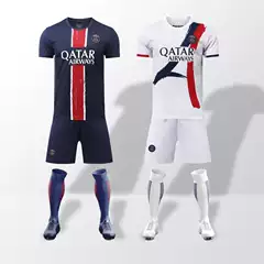 A Large Number of Ready-Made Printed Jerseys 2425 Paris Main Bus Suit Short-Sleeved Breathable Quick-Drying Football Uniforms