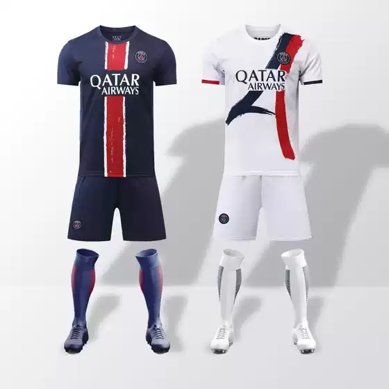 A Large Number of Ready-Made Printed Jerseys 2425 Paris Main Bus Suit Short-Sleeved Breathable Quick-Drying Football Uniforms