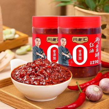 Entity wholesale Sichuan laohui Pixian red oil bean paste 980g Sichuan specialty homemade chili sauce bean paste