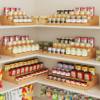 Bamboo Expandable Can Rack Pantry 3-Layer Adjustable Can Rack Cabinet Soda Storage Rack