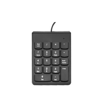 Wired numeric keyboard financial one-handed keypad portable 18-key password numeric one-handed keypad
