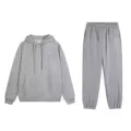 Gray hooded leggings-suit