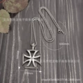 Hollow cross pendant necklace