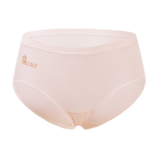 3 Boxed Bear Soft Pants Children's Underwear Silk Antibacterial Modal Student Mid-Waist Girl's Triangle Underwear