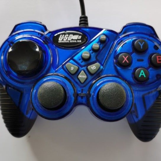 USB Vibrating Handle Transparent Color Gamepad PC Computer Handle 3D Rocker Game Machine Accessories Wholesale