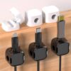 Magnetic Solver Household Simple Winding Self-adhesive Data Cable Storage Solver Desktop Mouse Cable Fixing Buckle