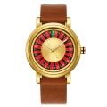 QT918 light brown with gold shell gold face