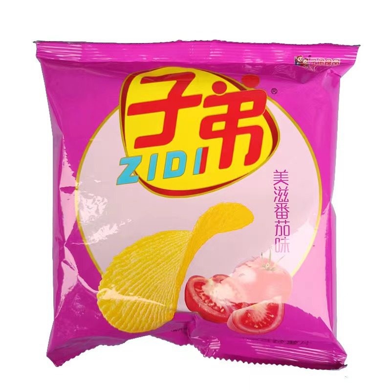 Zedi Potato Chips Original Cucumber Tomato Spicy Multi-flavor 30-35g/pack Whole Box 60 Packs Shelf Life 270 Days