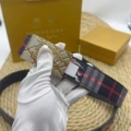 Black horse + gold buckle
