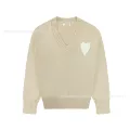 Apricot [a38 jacquard v-neck cotton yarn style]