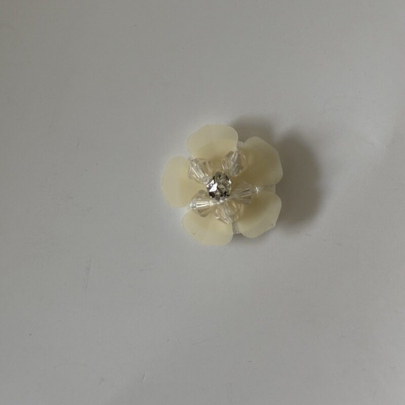 新款手工穿珠花朵辅料装饰花鞋帽花亮片小花DIY饰品服装辅料