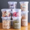Snacks Grain Storage Jar Kitchen with Lid Sealed Jar Plastic Food Storage Jar Milk Powder Jar