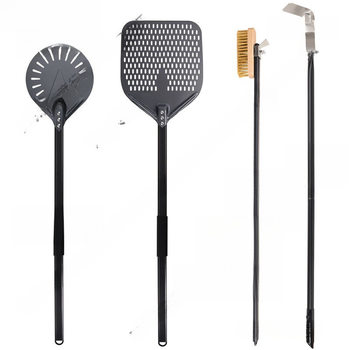 Pizza oven shovel oven cleaning brush oven cleaning scraper stainless steel square punch transfer plate oven shovel
