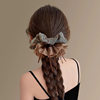 2025 New High-End Retro Floral Ribbon Scrunchie Large Bun Hair Tie Hair Rope