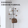 Minimalist Solid Wood Stainless Steel Coat Rack for Small Apartment Bedroom Floor Hanger Clothes Rack Hanger does not take up space