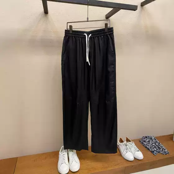 Poison Home High Version 25 Spring New Couple's MM6 Style Stylish Drawstring Straight Pants Men's and Women's Fashion Pants