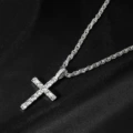 Silver pendant +20-inch twist chain