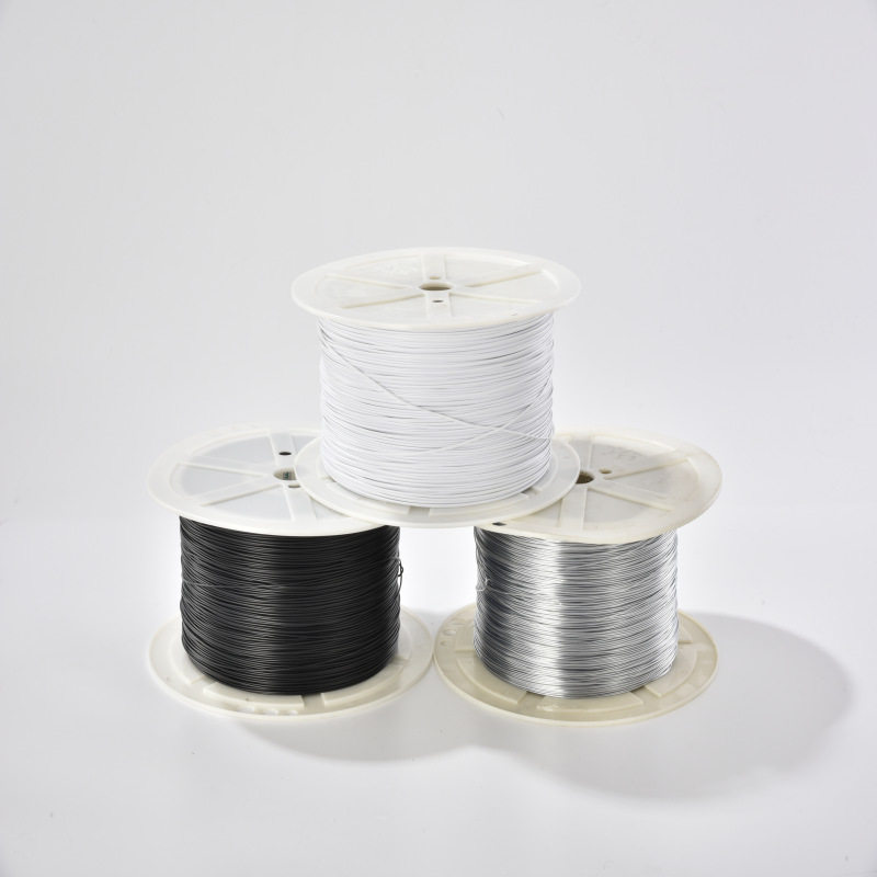 Transparent coated iron wire round tie line whole roll 0.5 galvanized wholesale rabbit ear modeling doll shaped strip diy cord