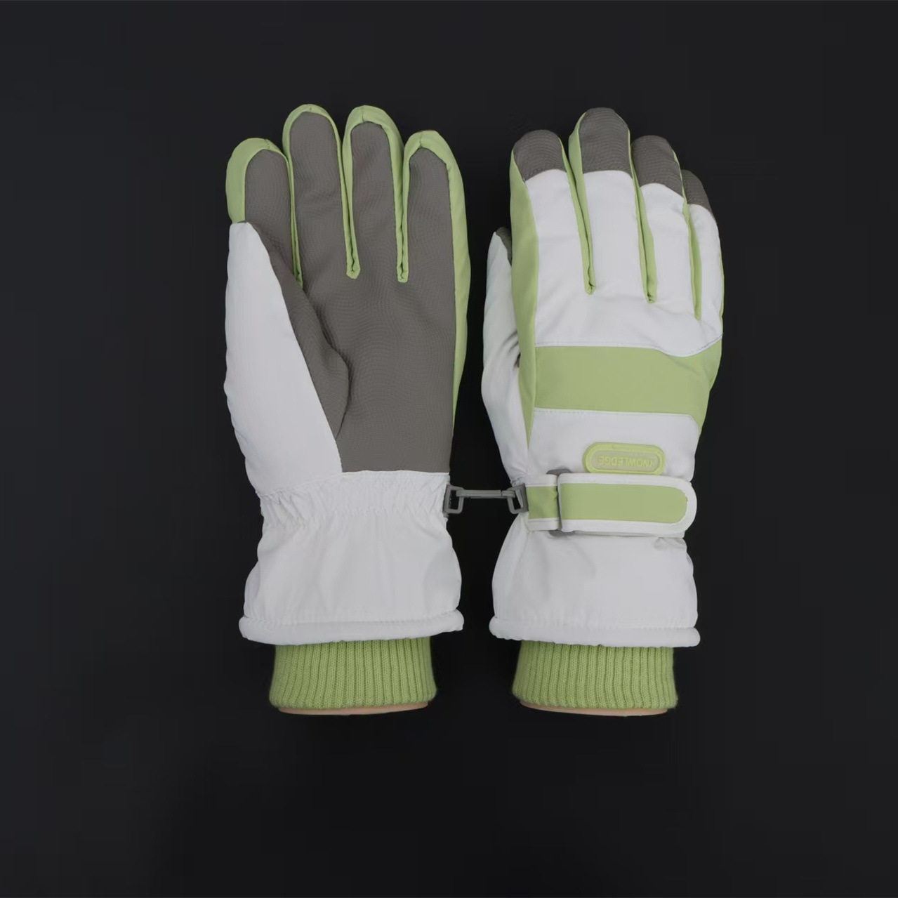 彩胶款户外防寒冬季运动手套 新款男女滑雪冰雪季活动穿戴手套