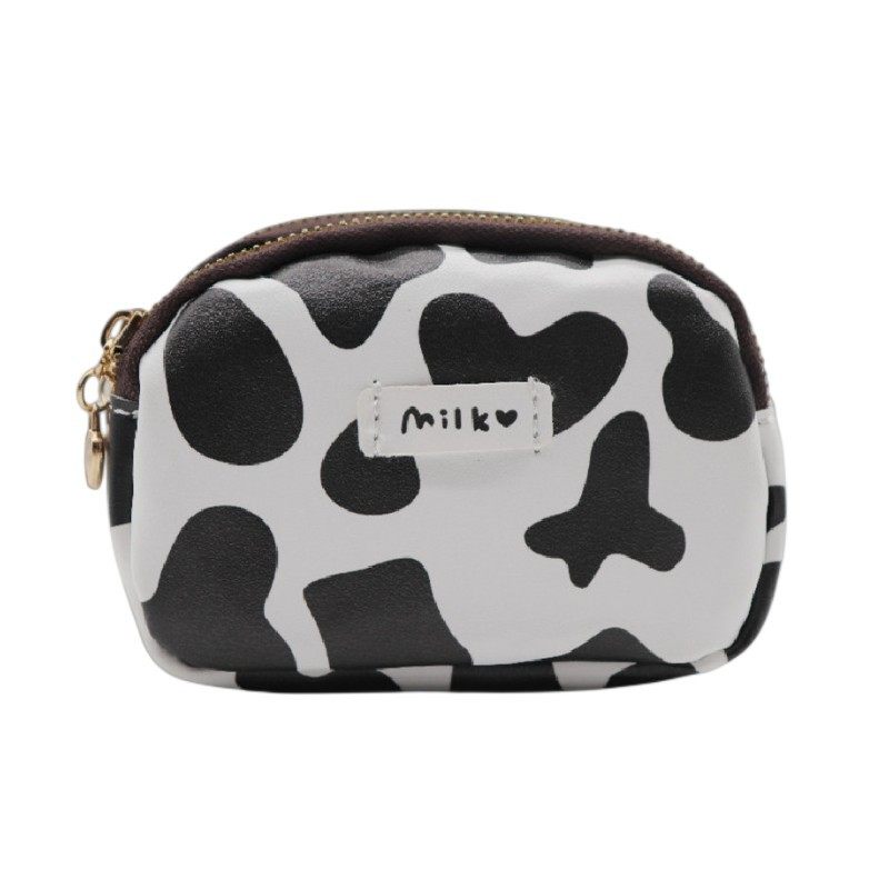 New Korean Style Printed Double Zipper Cute Large Capacity Wallet Student Coin Purse Id Card Holder Storage Bag for Women