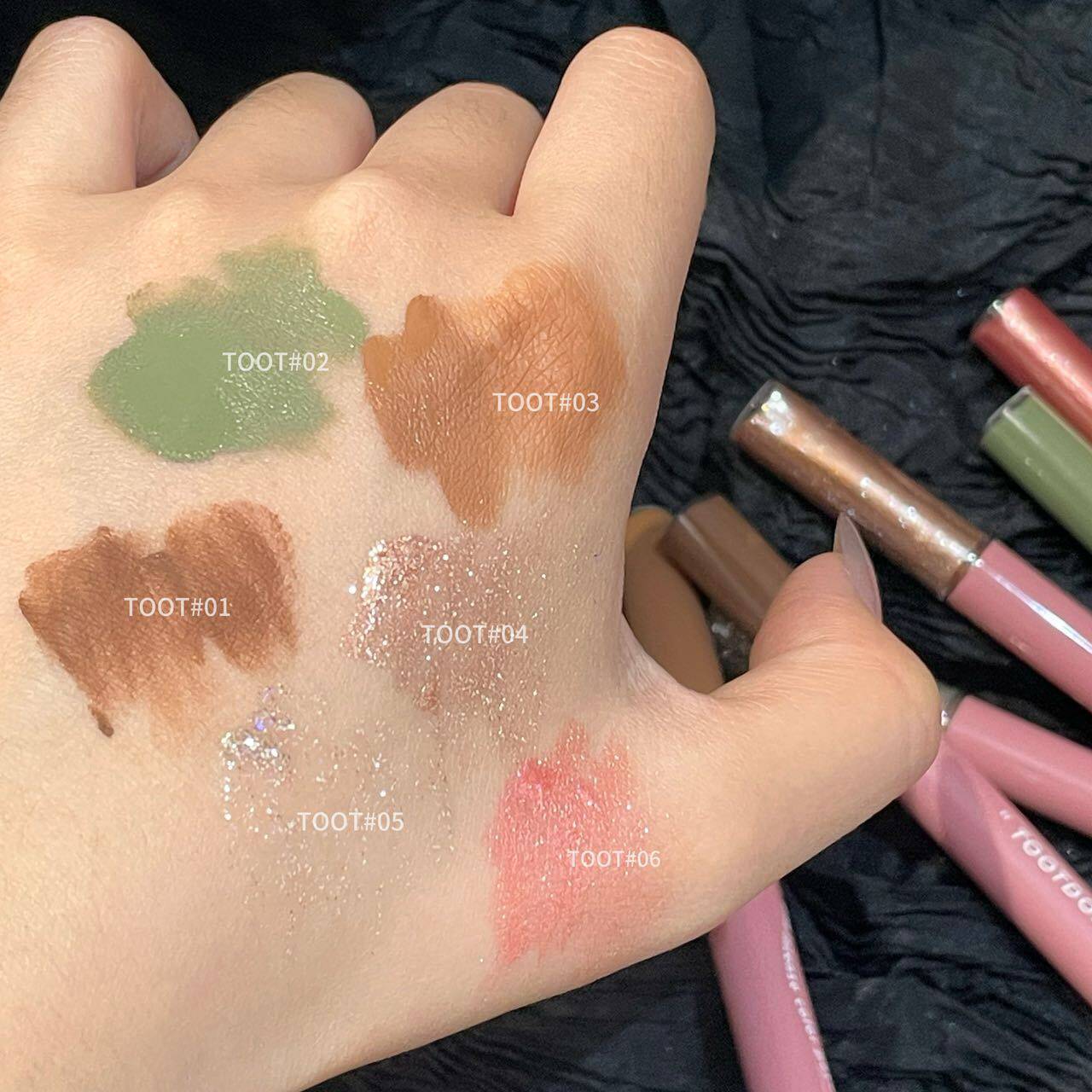 Toot Dodo~Neon Glazed Color-Lasting Eyeshadow Liquid Pearlescent Flash Matte Highlighter Liquid Eyeshadow